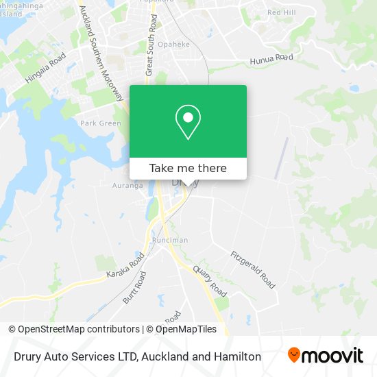 Drury Auto Services LTD map