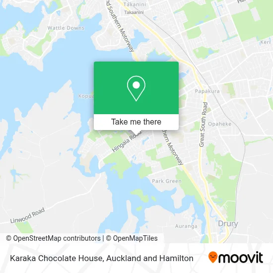 Karaka Chocolate House map
