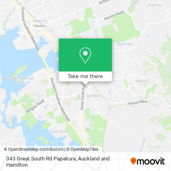 343 Great South Rd Papakura map