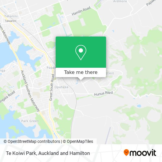 Te Koiwi Park地图