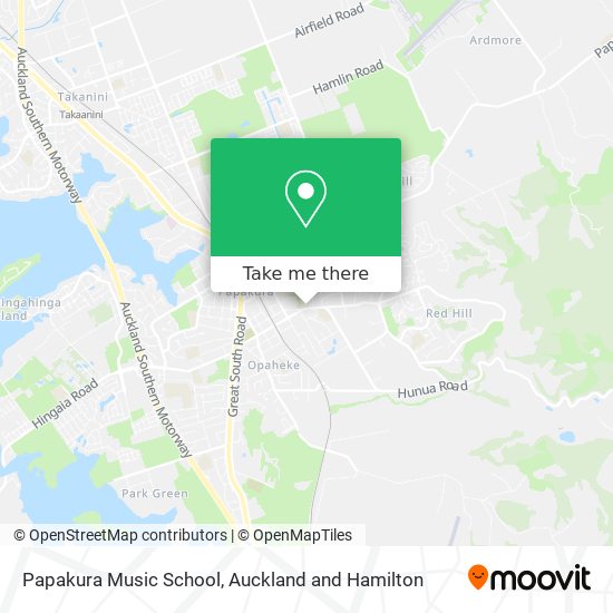 Papakura Music School map