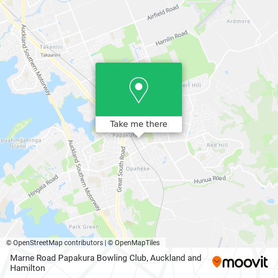 Marne Road Papakura Bowling Club地图