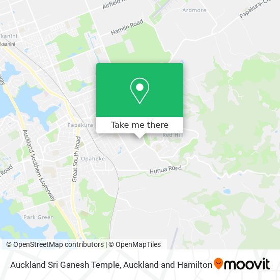 Auckland Sri Ganesh Temple map