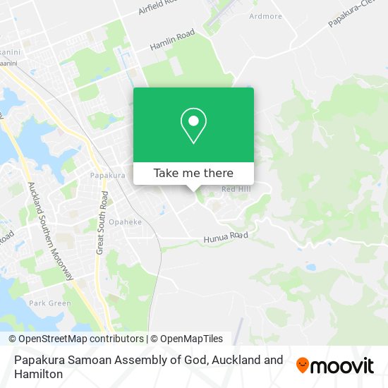 Papakura Samoan Assembly of God map