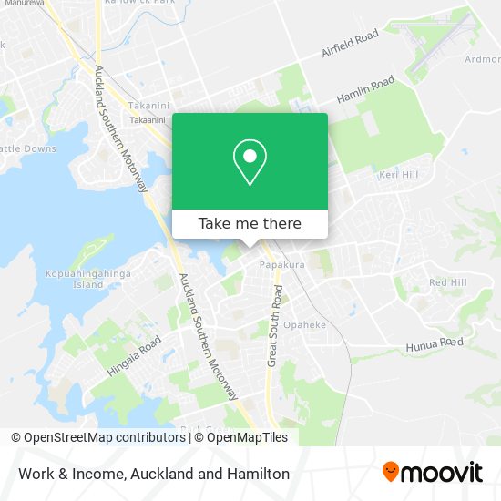 Work & Income map
