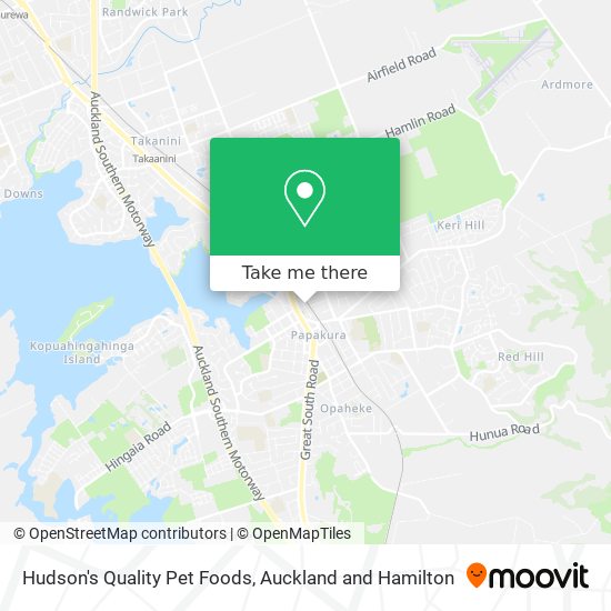 Hudson's Quality Pet Foods map