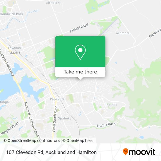 107 Clevedon Rd map
