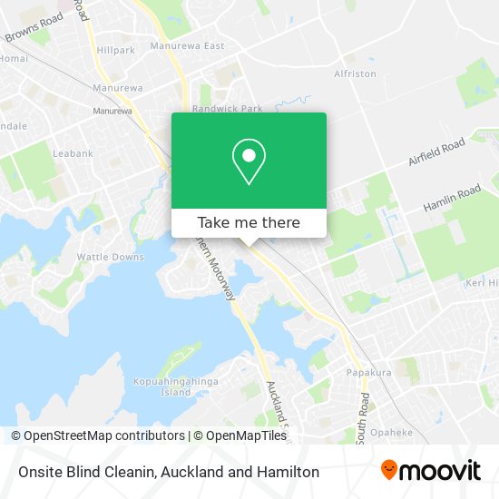Onsite Blind Cleanin map
