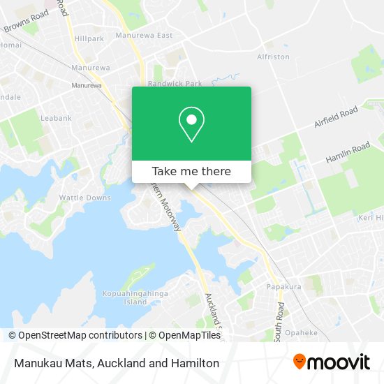 Manukau Mats地图