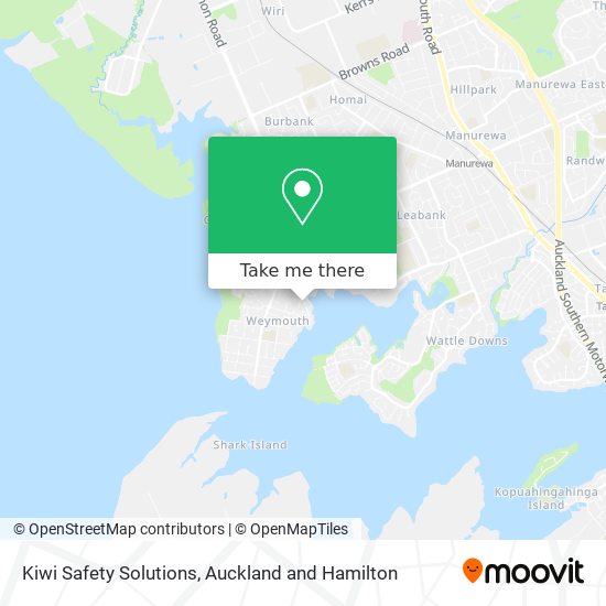 Kiwi Safety Solutions map