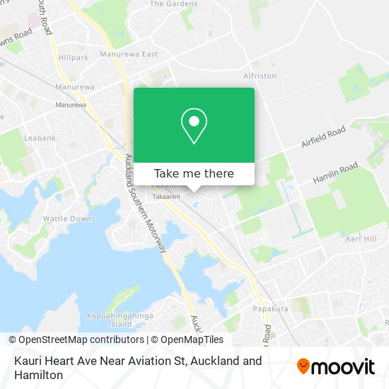 Kauri Heart Ave Near Aviation St map