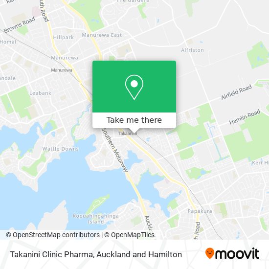 Takanini Clinic Pharma map