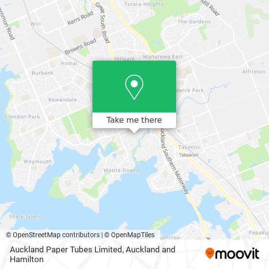 Auckland Paper Tubes Limited map
