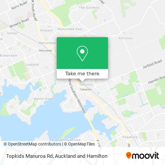 Topkids Manuroa Rd map