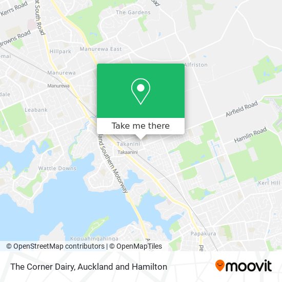 The Corner Dairy map