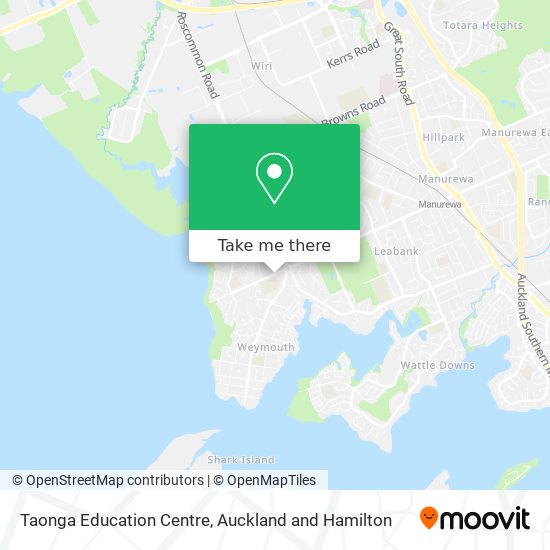 Taonga Education Centre map