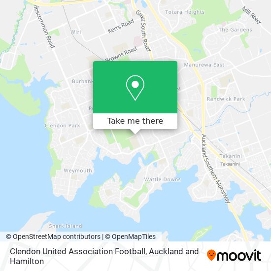 Clendon United Association Football map