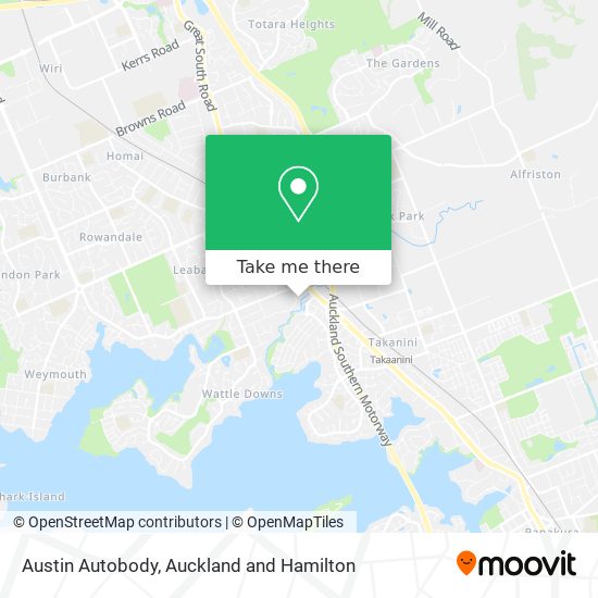 Austin Autobody map