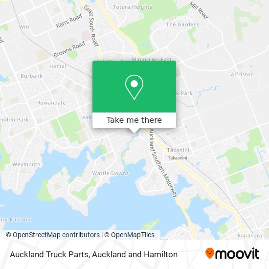 Auckland Truck Parts map