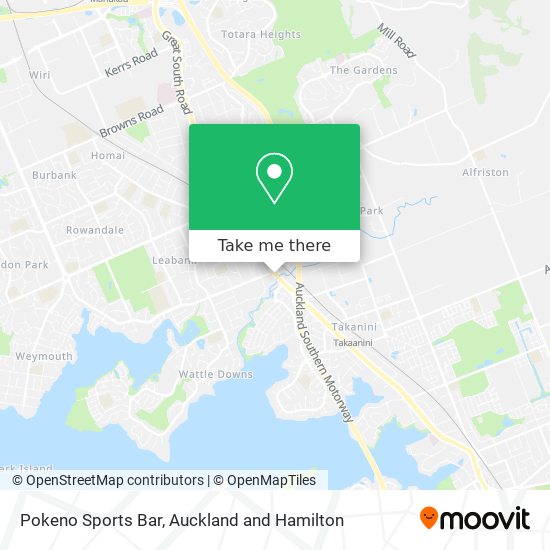 Pokeno Sports Bar map
