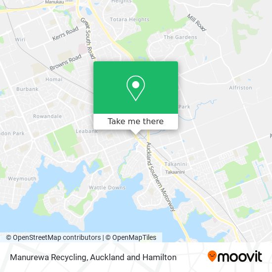 Manurewa Recycling map