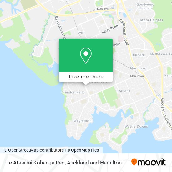 Te Atawhai Kohanga Reo map