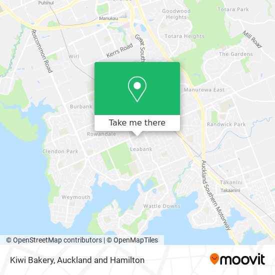 Kiwi Bakery map