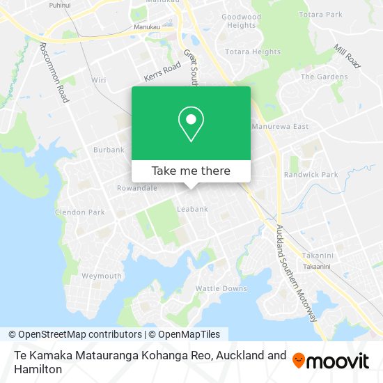 Te Kamaka Matauranga Kohanga Reo map