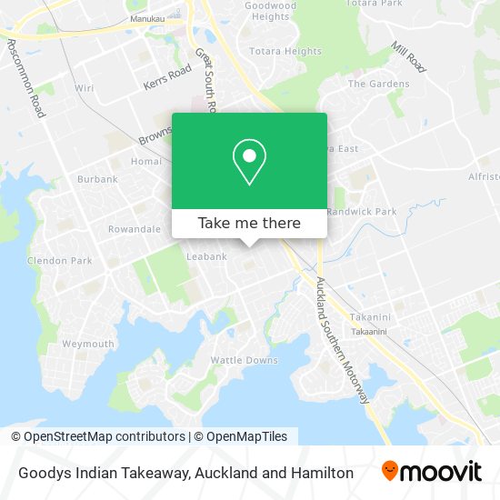 Goodys Indian Takeaway map