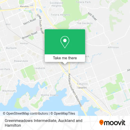 Greenmeadows Intermediate map