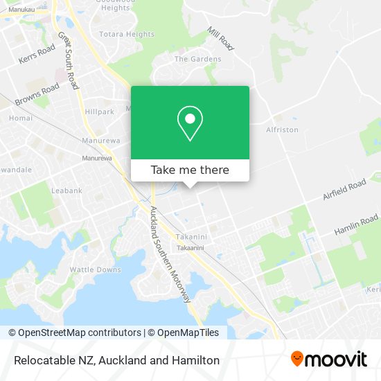 Relocatable NZ map