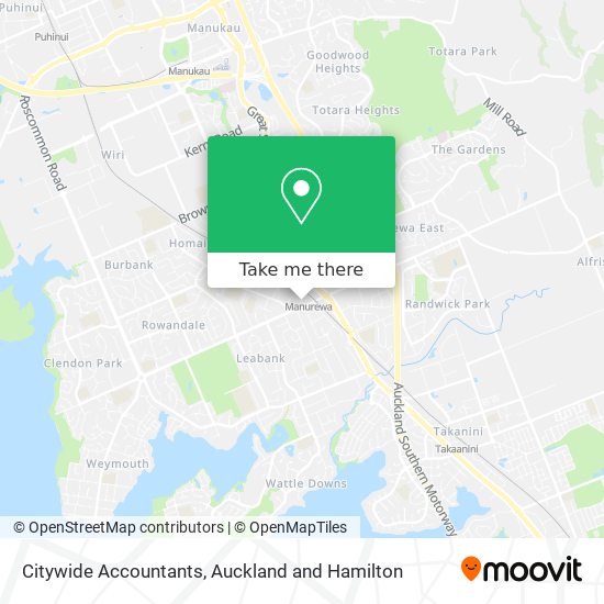 Citywide Accountants map