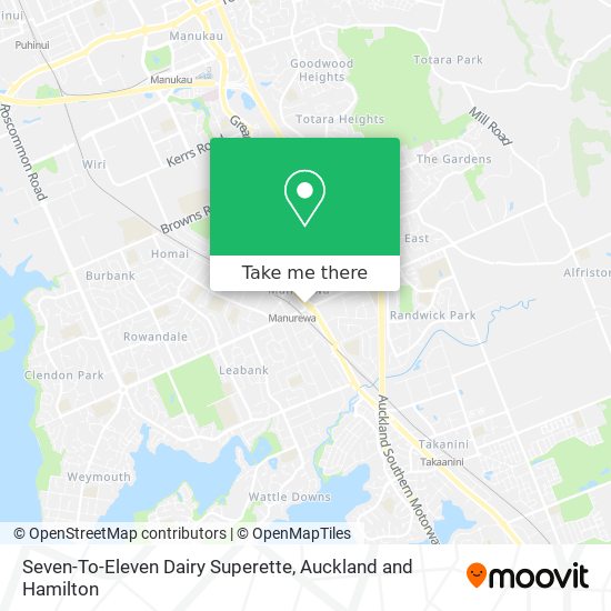 Seven-To-Eleven Dairy Superette map