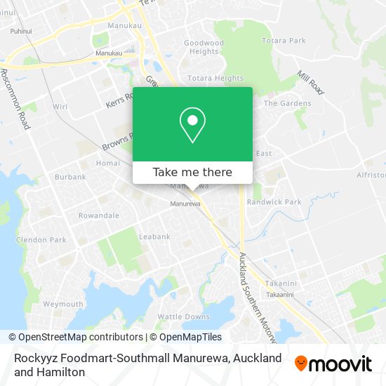 Rockyyz Foodmart-Southmall Manurewa map