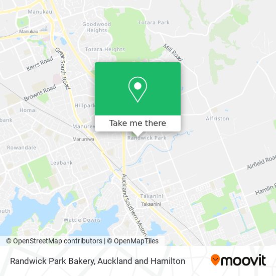 Randwick Park Bakery map