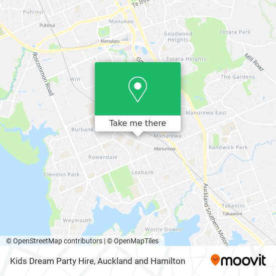 Kids Dream Party Hire map