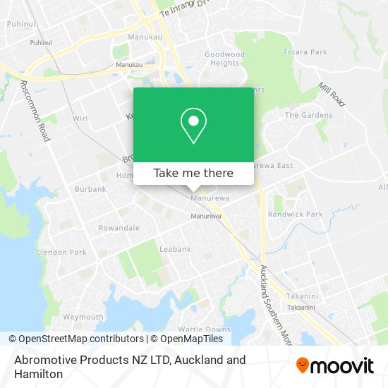 Abromotive Products NZ LTD地图