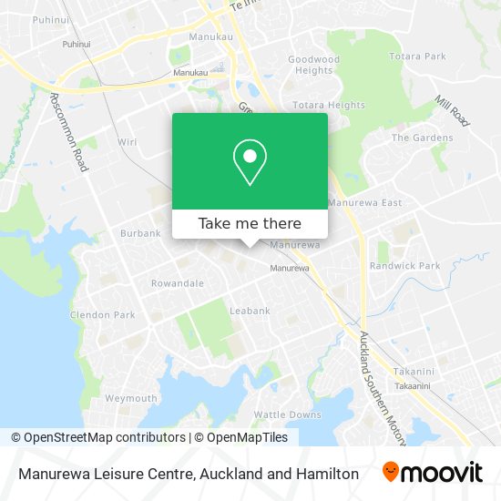 Manurewa Leisure Centre map