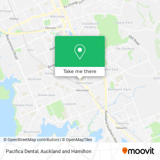 Pacifica Dental map