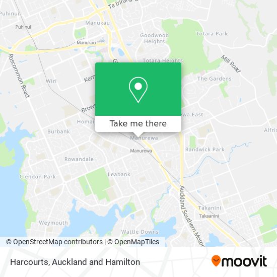 Harcourts map