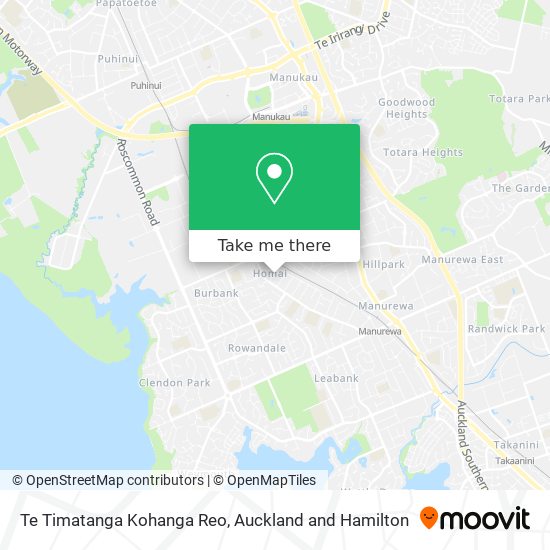 Te Timatanga Kohanga Reo map