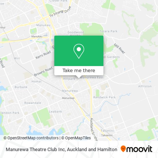 Manurewa Theatre Club Inc map