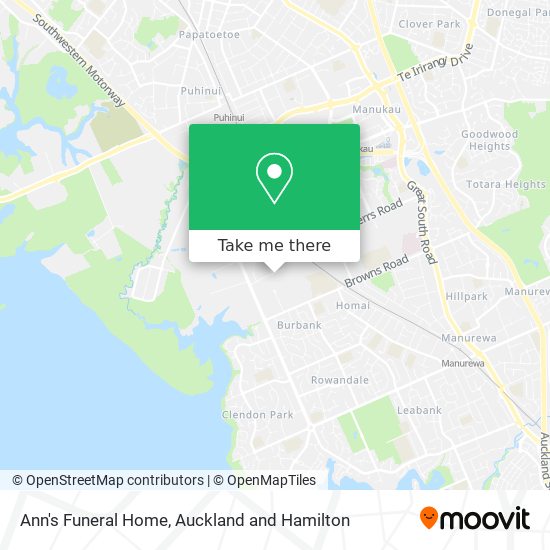 Ann's Funeral Home map