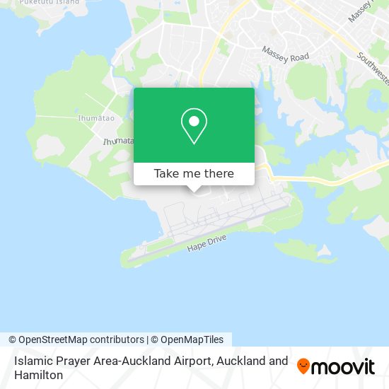Islamic Prayer Area-Auckland Airport map