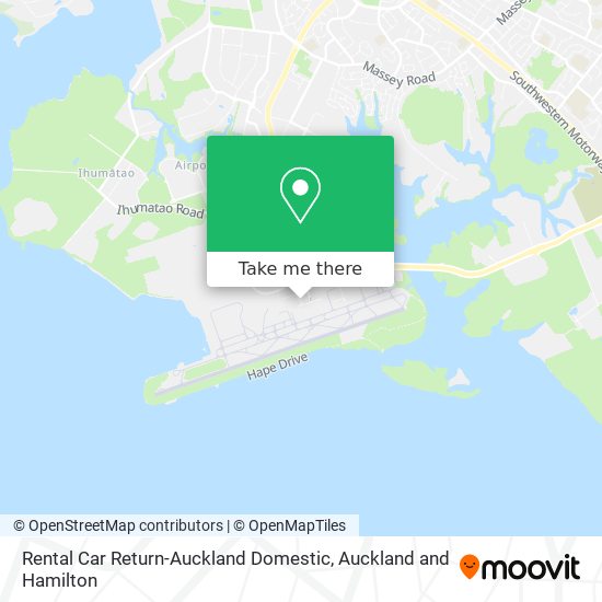 Rental Car Return-Auckland Domestic map
