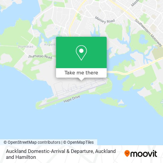Auckland Domestic-Arrival & Departure map