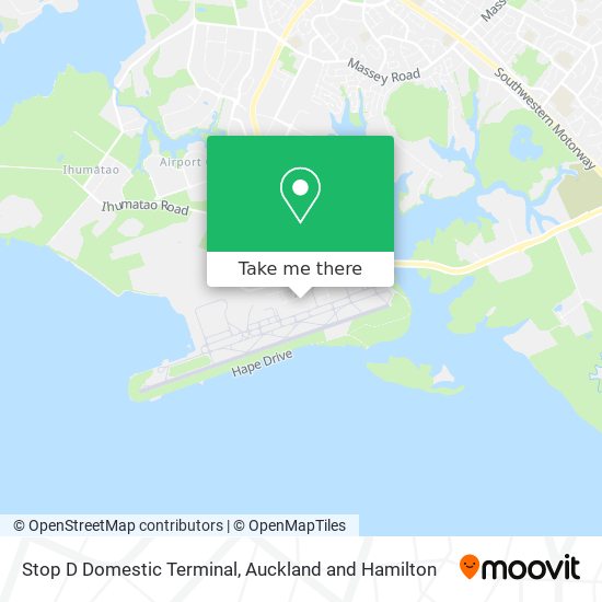 Stop D Domestic Terminal map