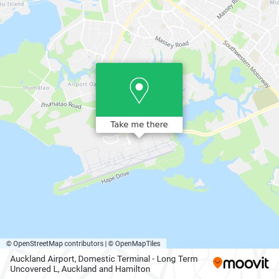 Auckland Airport, Domestic Terminal - Long Term Uncovered L map