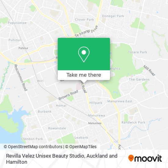 Revilla Velez Unisex Beauty Studio map