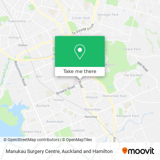 Manukau Surgery Centre map